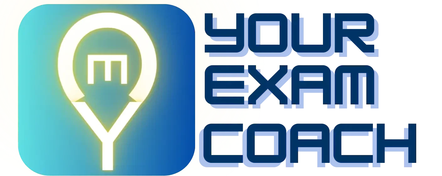 Your Exam Coach Logo for Dark Background with high pixels