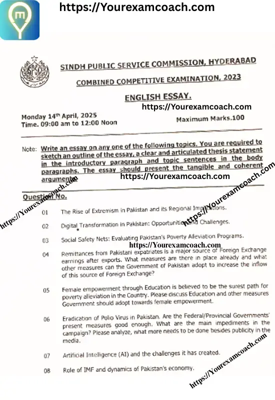English Essay 2023 SPSC CCE 1 English Essay 2023 SPSC CCE