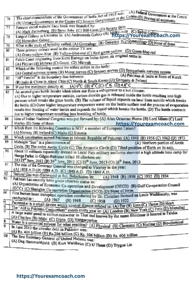 CCE Screening Test 2013 4 CCE Screening Test 2013 SPSC 4